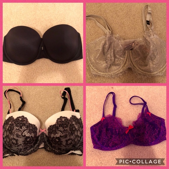 Bundle Set of 4 Victoria's Secret Bras 32DD - Picture 2 of 8
